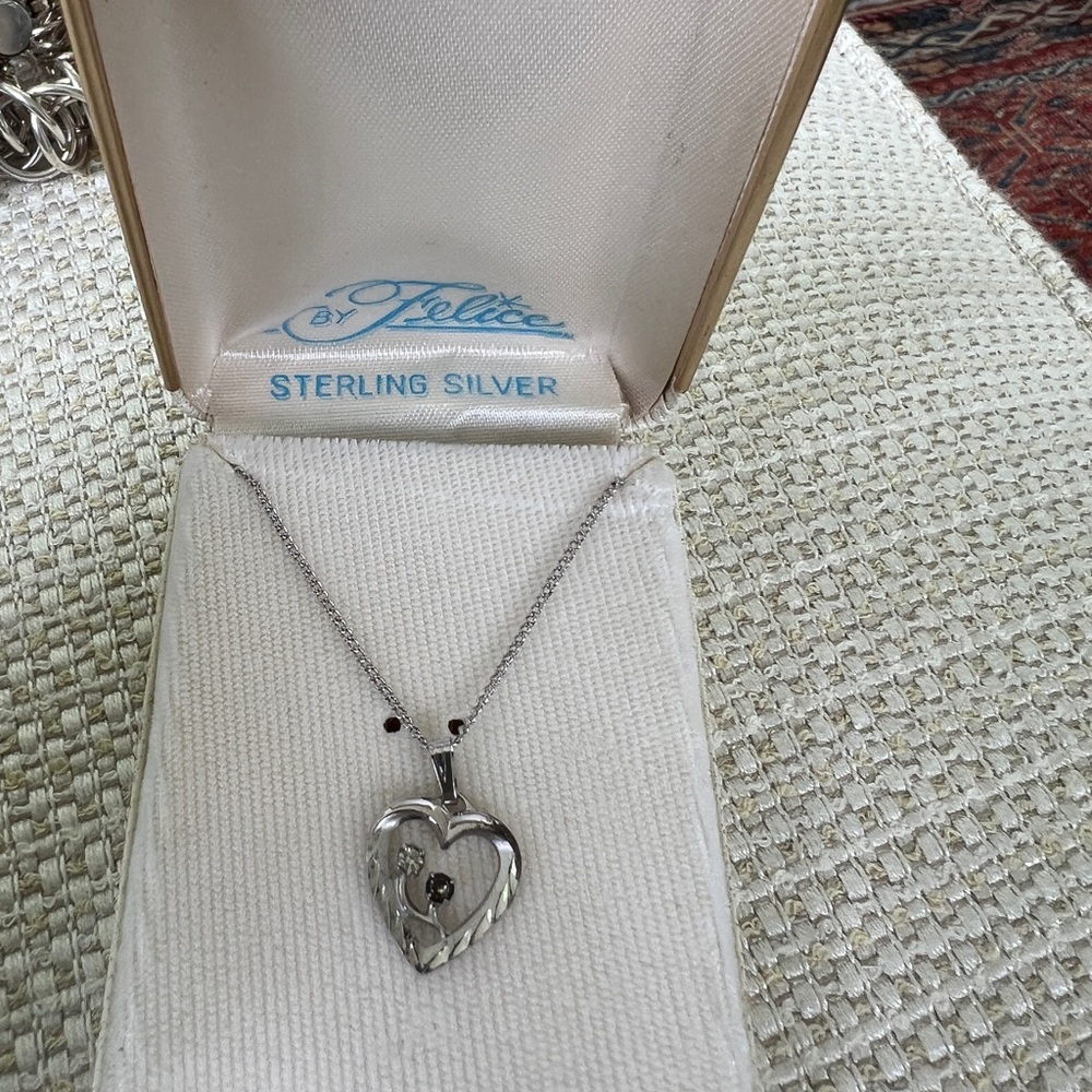 Sterling Silver Heart Necklace